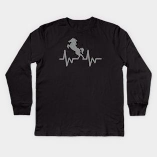 horse heartbeat Kids Long Sleeve T-Shirt